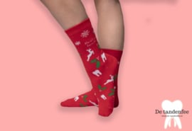 Here comes santa floss kerstsokken