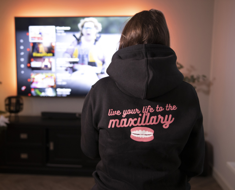 Live life to the maxillary hoodie