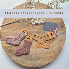 Newborn sock blockers + patroon