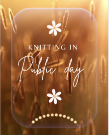 Zaterdag 14 juni - knitting in public day