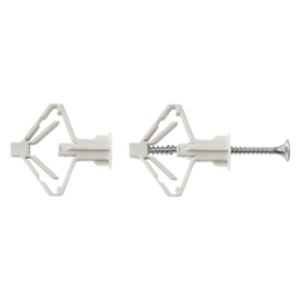 Nylon hollewandplug met schroef   8x40mm  25 stuks