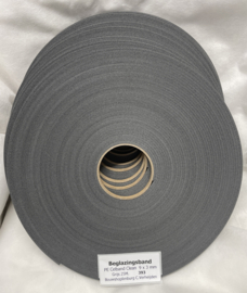 Beglazingsband PE Celband Grijs (antraciet) 9x3mm 25mtr.