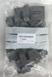 Uitvulplaatjes kunstof 7 mm ( 24 stuks)