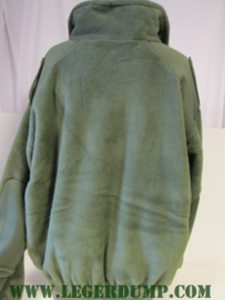 Fleece jas groen maat 128 L (valt als XXXL)