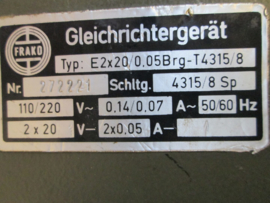Gleichrichtergerat