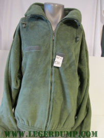 Fleece jas groen maat 128 L (valt als XXXL)