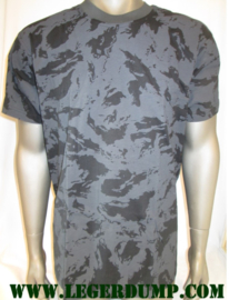 T-shirt Zwart Night camouflage