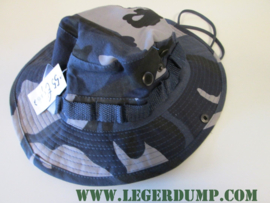 Bush hat camouflage blauw