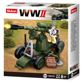 Sluban WWII Allied  antiaircraft gun