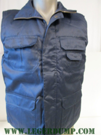 Bodywarmer blauw met binnenzak