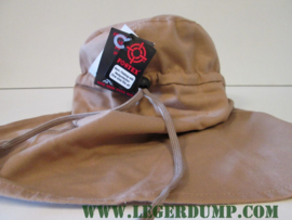Fieldcap met nekbescherming cremekleur