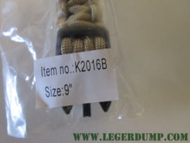 Touw Paracord Khaki (lengte 9 inch)