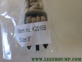 Touw Paracord Khaki (lengte 9 inch)