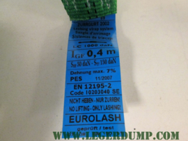 Spanband groen 3,5 cm breed