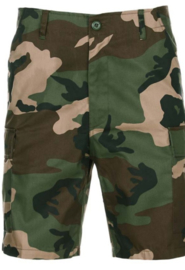 BDU korte  broek  woodland