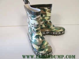 Kinderlaarsje camouflage rubber