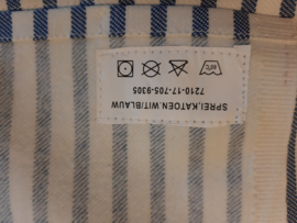 leger Sprei wit blauw