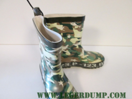 Kinderlaarsje camouflage rubber