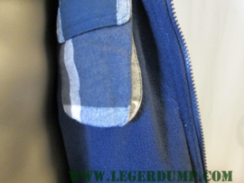 Thermo overhemd blauw/zwart met fleece voering