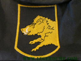 Halsdoek zwart met eenheidslogo