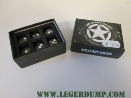 Dobbelstenen 6 stuks Amerikaanse Allied Star opdruk