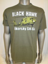 T-shirt groen black hawk