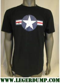 T-shirt Zwart Army WW-II Fostex
