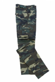 Camouflage broek afritsbaar