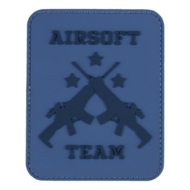 Embleem PVC Airsoft team blauw