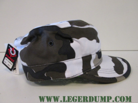 Legerpet  Veld / Combat cap Urban wit//grijs /zwart