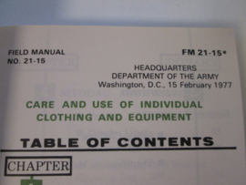 Handboek FM 21-15 Care and Use of Clothing