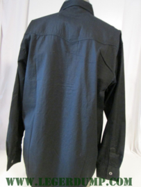Spijkerblouse kleur zwart Bram's Paris