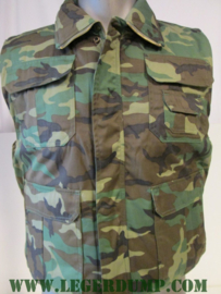 Bodywarmer camouflage met binnenzak