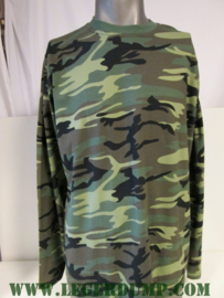 T-shirt met lange mouw camouflage