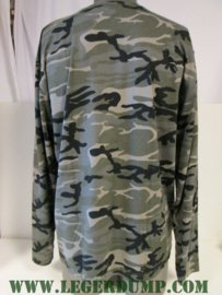 T-shirt camouflage met lange mouw