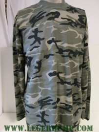 T-shirt camouflage met lange mouw