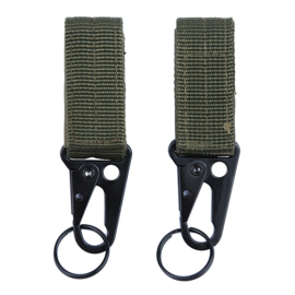 Molle snap hook with keyring