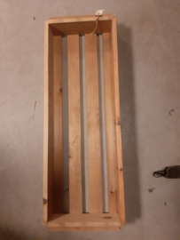 Houten steen kratje