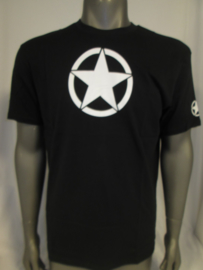 T-shirt zwart met kleine witte ster