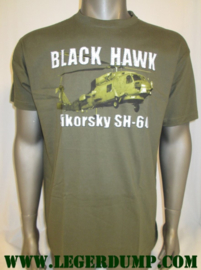 T-shirt groen black hawk