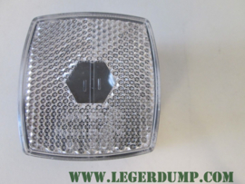 Lamp met wit glas en E3 keurmerk