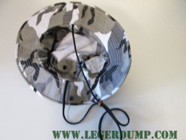 Bush hoed  camouflage wit grijs zwart