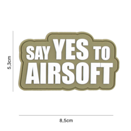 Embleem say yes to airsoft