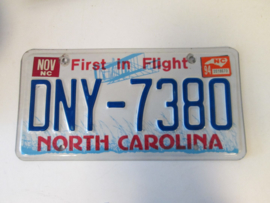 Nummerplaat  North Carolina