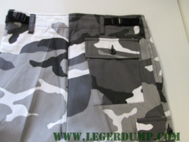 Kinder camouflage broek Urban wit