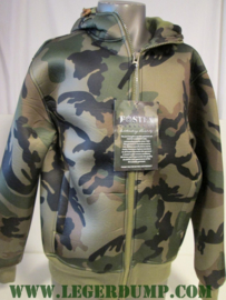 Hooded Jacket camouflage, 100% Polyester