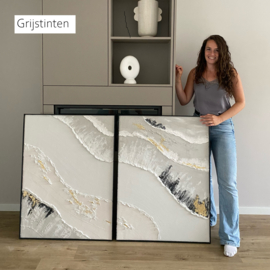 Wanddecoratie 3D | 2 luik Sandbar
