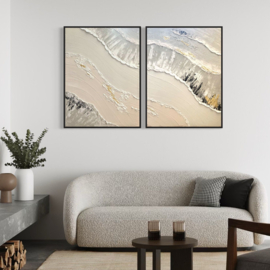 Wanddecoratie 3D | 2 luik Sandbar
