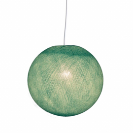 Mint blauwe hanglamp rond