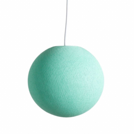 Mint blauwe hanglamp rond